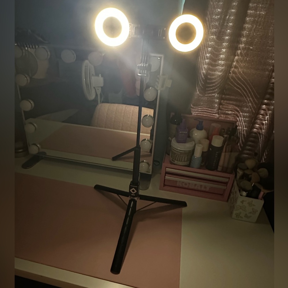 Dual Ring Light with Stand